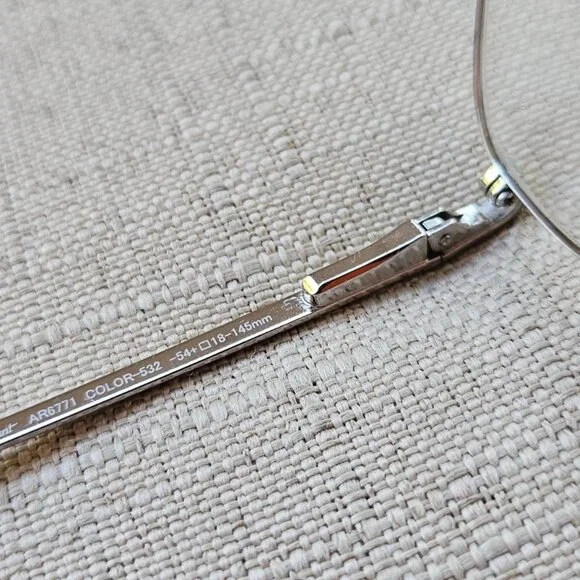 Vintage Charmant Aristar Men Eyeglasses Frame AR6771 Gold Tone 54[]17 145 - Picture 9 of 12